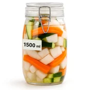 shumee Steklen kozarec s sponko 1500 ml