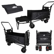 Luniks Zložljiv transportni voziček 2v1 z ležalnikom – do 150 kg