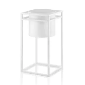Aberto Design SKS0029 Saksija sa postoljem, Bela