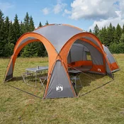 vidaXL vidaXL Stranska šotor s streho Siva in oranžna 410 x 410 x 250 cm, (5000309499)