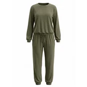 Cupshe Pižama Long Sleeve zelena