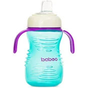 Baboo Cup with Silicone Spout skodelica s slamico Mint, 6m+ 260 ml