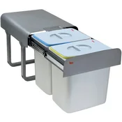 Teka ECO EASY 45 koš za smeti, 30 L, 2 košari, nerjaveče jeklo, siv
