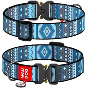 Collar Najlonska ovratnica 25mmx33-49cm WAUDOG Etno modra