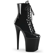 Pleaser Flamingo-1020 Blk Pat/Blk 41