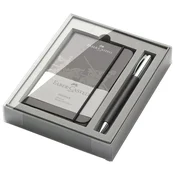 SET POKLON NOTES A6 KARO PLUS OLOVKA KEMIJSKA AMBITION FABER CASTELL 149623 CRNI