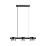 LED luster na sajli MIRELLA 3xGX53/6W/230V crna