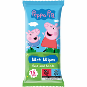 Peppa Pig Wet Wipes vlažni čistilni robčki za otroke 15 kos