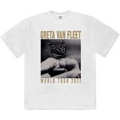 Greta Van Fleet World Tour Butterfly White XL Majica