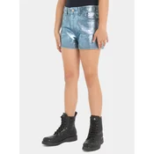 Calvin Klein Jeans Kratke hlače iz tkanine IG0IG02368 Modra Relaxed Fit