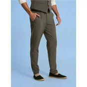 Sinsay - Slim fit chino pantalone u kariranom uzorku - tamno siva