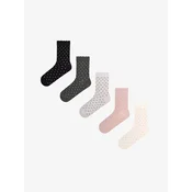 Penti Nogavice PENTI Gepunktete Baumwoll-Knöchelsocken im Paar mit Rüschen mešane barve