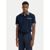 Bugatti Polo majica 8151-75091C Mornarsko modra Regular Fit