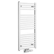 Kopalniški radiator DIRECT s centralnim priključkom 450x960 mm, bel - Bela - 450x960 mm - Aqualine - DIRECT middle connection - 24 - Jeklo - Oblika H - Oblika H - 450 - 960 - 4.53 - 14