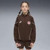 Puma FC St. Pauli KING Anthem Jacket Youth, Brown, Size 9-10Y, Clothing