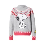PRINCESS GOES HOLLYWOOD Pulover Snoopy siva/oranžna/roza/bela