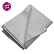 Cerada 260 g/m2 8 x 10 m siva HDPE
