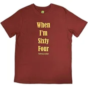 The Beatles When Im Sixty Four (Back Print) Red L Majica