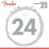 Fender Super 250 Bass VI Strings 24-100
