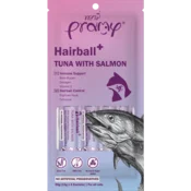 Pramy CAT Kremasta Poslastica od Tune i Lososa HAIRBALL 12 x 4x14 g