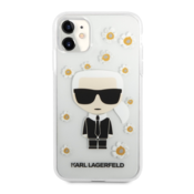 KARL LAGERFELD KLHCN61HFLT za iPhone 11/XR prozorna Flower zaščita - Karls Full Body