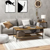 Stolic za kavu boja hrasta 100 x 50 x 40 cm konstruirano drvo