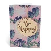 Cestitka Woodstock Be Happy