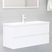 Ormaric za umivaonik bijeli 100x38,5x45 cm konstruirano drvo