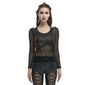 Gothic in punk ženska majica - Wicked Ways - DEVIL FASHION - TT232