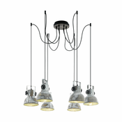 Eglo 49732 - Luster na sajli BARNSTAPLE 6xE27/40W/230V pauk