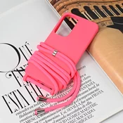 Maska za Samsung Galaxy S25 Crossbody pink
