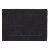 Kela Kopalniška preproga KL-23909 LAVINIA 100% organic cotton black 50x70 cm
