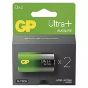 GP B03412 Ultra Plus D (LR20) alkalne baterije, 2 komada.