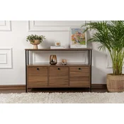 HANAH HOME Konzola Solace Venezia Walnut Black