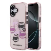 Originalen KARL LAGERFELD MagSafe ovitek iPhone 17 - Roza - KLHCP17SHMCHKCOP