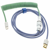 Ducky Premicord Iris Spiralkabel, USB Typ C auf Typ A - 1,8m DKCC-IRCNC1
