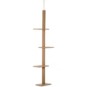 Homestar Mačje drevo nastavljiv praskalnik 43x27x228-260 cm rjave barve