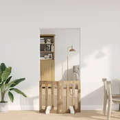Preklopna ogradica za kucne ljubimce 2 pcs Zanatski Hrast