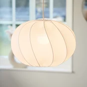 PR Home Olivia viseče svetilo, tekstilno senčilo, belo, O 50 cm - Dnevna soba/jedilnica - Skandinavski - bela - Tkanine/tekstil