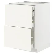 METOD/MAXIMERA Podstav omr 2lč/2nzk/1sre/1vsk prd, bela/Vallstena bela, 60x60 cm