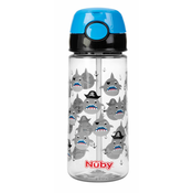 NUBY Sportska boca sa slamkom koja ne curi 530 ml, plava, 4+