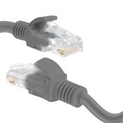 LINQ Ethernet kabel 1m, RJ45 Kategorija 6 Prenos 10Gbps - 250MHz, LinQ - siva, (21123577)