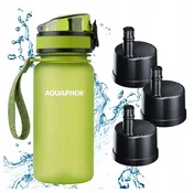 shumee Aquaphor City filter steklenica 350 ml zelena, komplet 3 kartuš