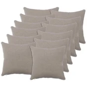 vidaXL Prevleka za blazino 12 pcs HEERLEN Svetlo siva 45 x 45 cm