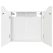 vidaXL Omara za tarče Bela 56 x 12 x 63 cm Inženirski les