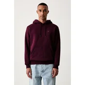 Tommy Jeans pulover s kapuco moški z bombažem