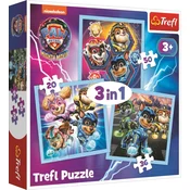Trefl Puzzle Paw Patrol: Mighty Heroes 3 v 1 (20,36,50 kosov)