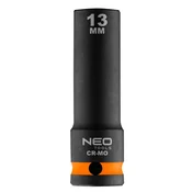 slomart NEO TOOLS Udarni nasadni ključ 1/2, dolgi 13 x 78 mm, Cr-Mo