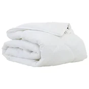 Vidaxl Odeja Bela 220 x 155 x 4 cm Poliester