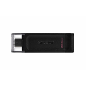 Kingston Kingston Technology DataTraveler 256GB USB-C 3.2 Gen 1 - Zanesljiv in prostoren USB ključek za vse vaše potrebe shranjevanja